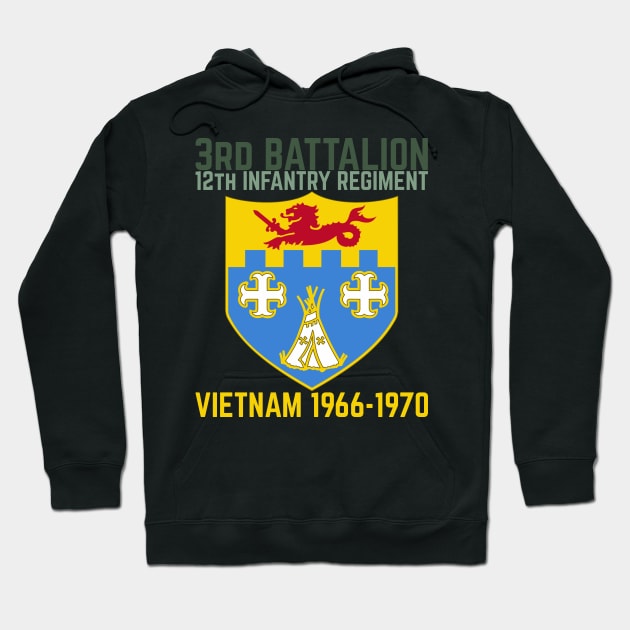 3rd Battalion, 12th Infantry Regiment, Vietnam 1966-1970 Hoodie by Seaside Designs